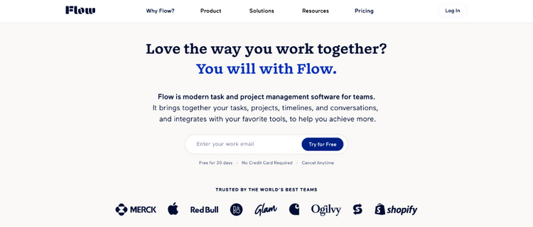 A lesson in social proofing from project management software, Flow
